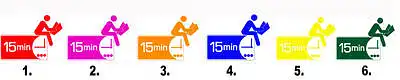 Kokios, Jūsų manymu, spalvos logotipas yra tinkamiausias nemokamai platinamam laikraščiui "15 minučių" ?
