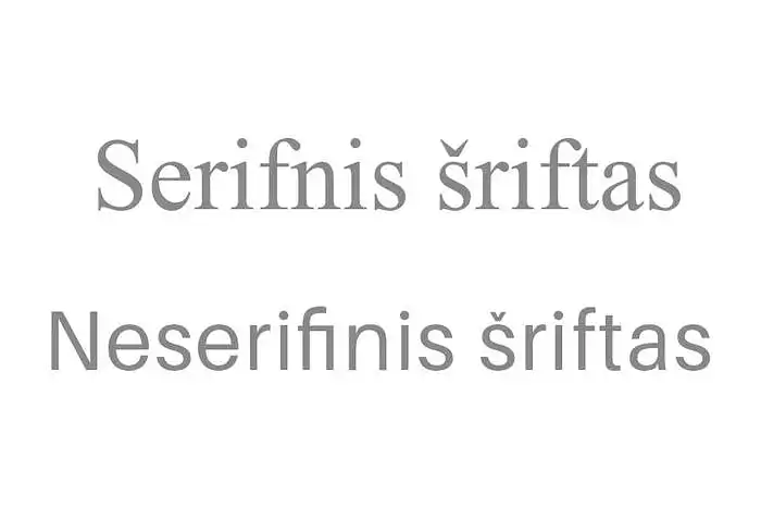 14. Ar pritariate serifiniams šriftams intreneto svetainėse?