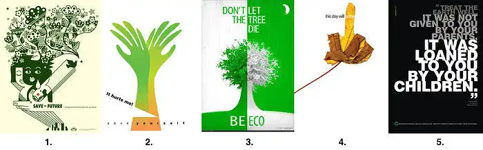 20. Kuris iš šių pateiktų plakatų pavyzdžių jums labiausiai NEPATINKA? 