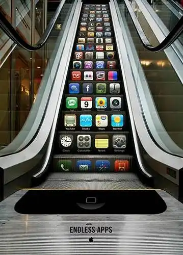 Ar esate matę šią prekės ženklo "Apple" partizaninio marketingo reklaminę kampaniją? (Nr. 2)