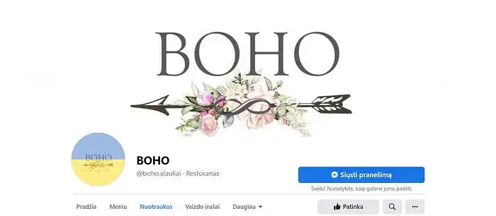 Jei sekate restoraną „Boho“ socialiniuose tinkluose, kokio turinio pasigendate?