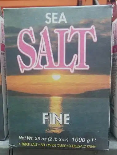 Jūros druska smulki SEA SALT 1KG