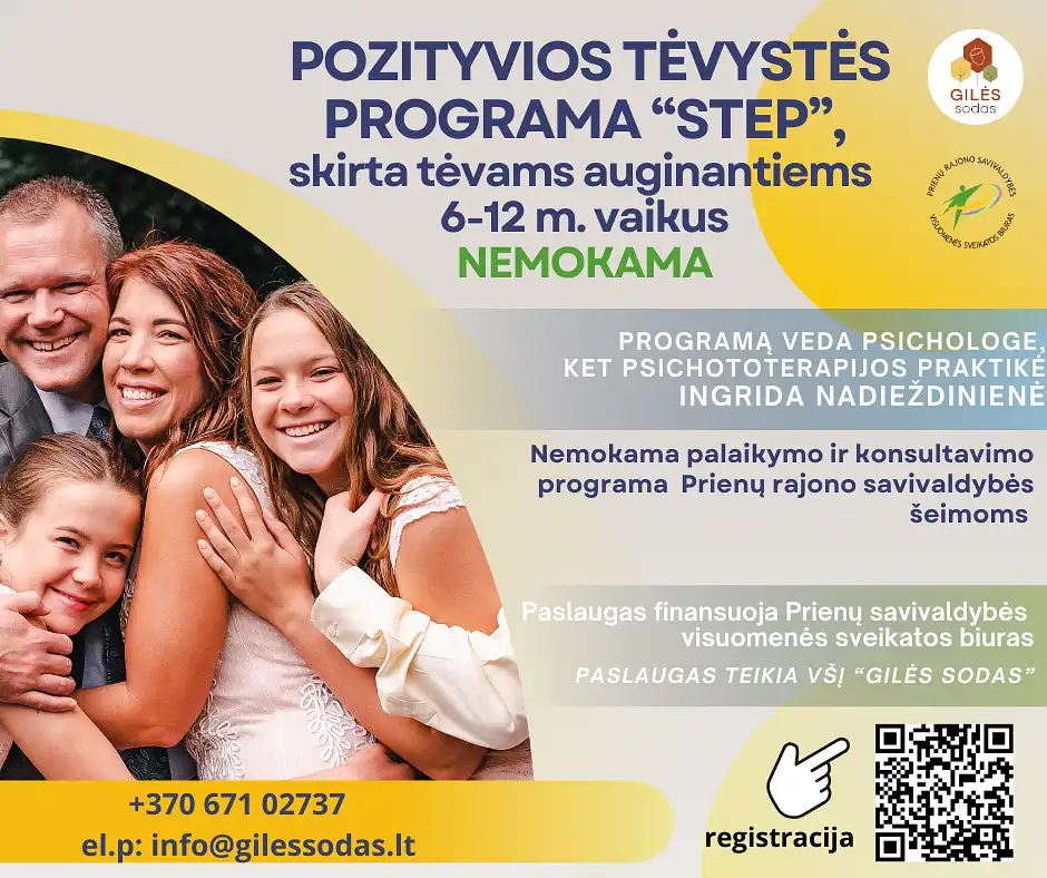 STEP pozityvios tėvystės programą