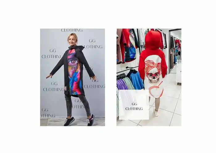  	Jūsų nuomone, nuotraukose pateikti pavyzdžiai iš www.ggclothing.lt elektroninės parduotuvės