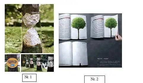 16. Nurodykite, kuri reklaminė kampanija labiau susijusi su ekologija?  