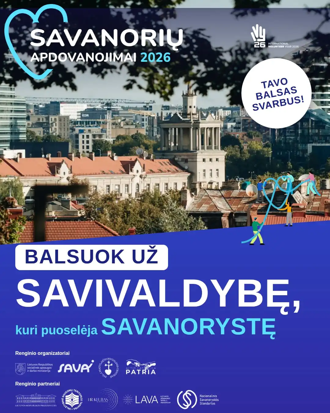 Balsuokite už savivaldybę, kuri puoselėja savanorystę!