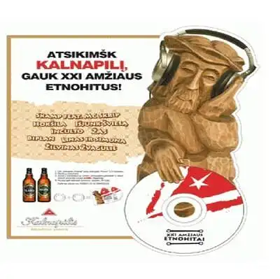 Alaus reklamoje - Rūpintojėlis su ausinėmis. - kopija