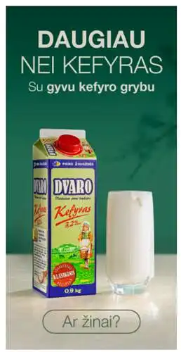 Reklama B - vertinamas tekstas: "Daugiau nei kefyras su gyvu kefyro grybu"