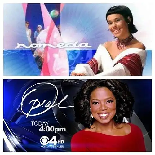Amerikoje populiarioji „The Oprah Winfrey Show“ pokalbių laida (angl.: talk-show) sulaukia ne tik daug žiūrovų, bet ir garsių pašnekovų. Palyginkite su TV3 eteryje ne vienus metus „gyvavusiu“ pokalbių šou – laida „Nomeda“: