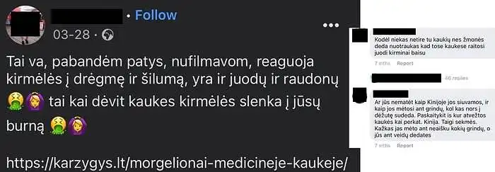 Perskaitykite antrą melagienos atvejį apie morgelionus kaukėse. Perskaičius šią paplitusią melagieną kas Jus galėtų prisversti susimąstyti, kad tai tiesa? Kokie faktoriai įtrauktų Jus į šią diskusiją?
