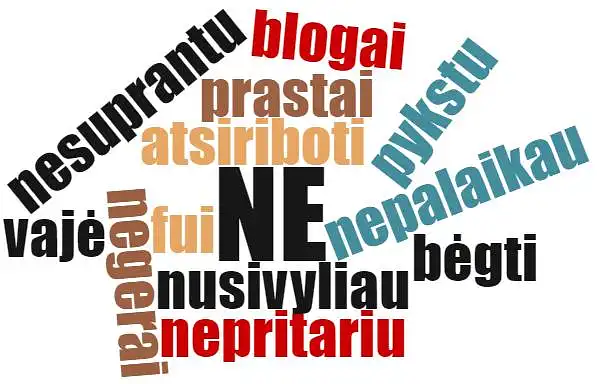 Reikėtų atsiriboti nuo: