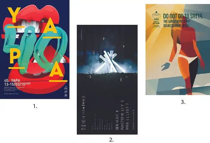 11. Kuris renginio plakatas tinkamiausias elektroninės muzikos festivaliui?