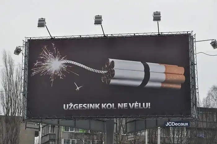 Ar Jūsų nuomone ši reklama yra efektyvi ir paskatins žmones neberūkyti?