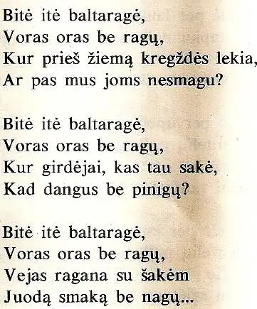 Kaip manote, tai lietuvių liaudies ar konkretaus autoriaus kūrinys?