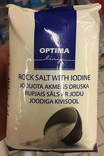 Rupi joduota akmens druska OPTIMA 1 KG 