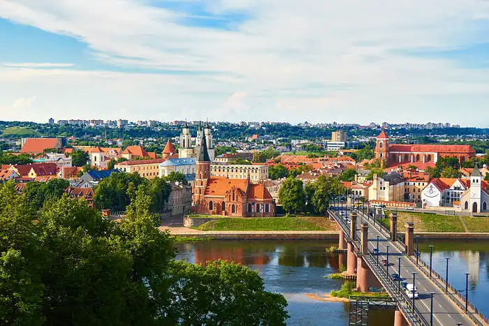 Kaunas (second-largest city in Lithuania and the centre of Lithuanian cultural life)
