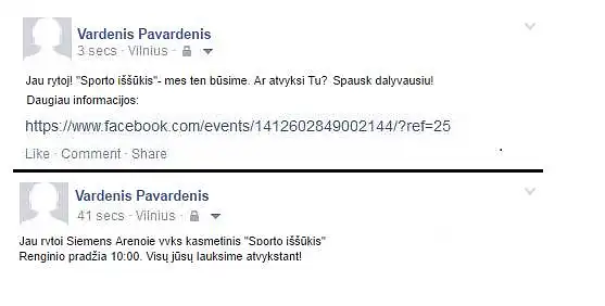 Kuris tekstinis pranešimas, Jūsų nuomone yra efektyvesnis ir patrauklesnis?