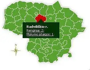 Ar reikalingas interaktyvus žemėlapis su Lietuvos VVG kontaktais ir įgyvendinamais projektais