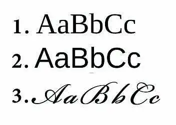 Kuris iš pateiktų šriftų jums atrodo labiausiai tinkamas kuriant dvaro logotipą
