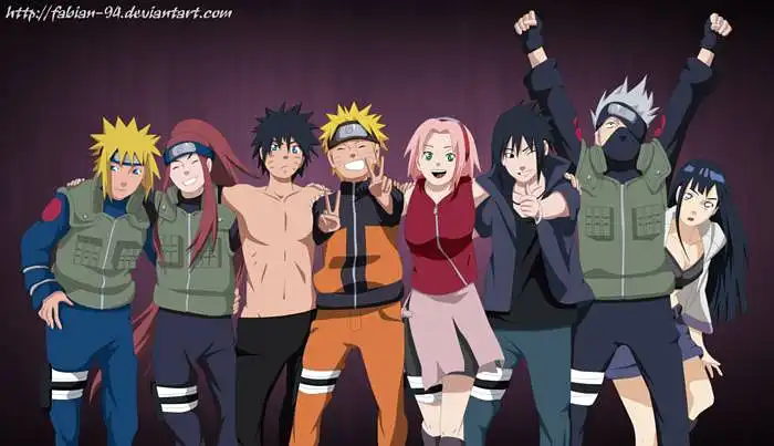 Animacinio personažo "Naruto" plaukų spalva kokia?