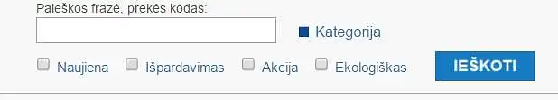 Ar Jums patogus filtravimo įrankis?