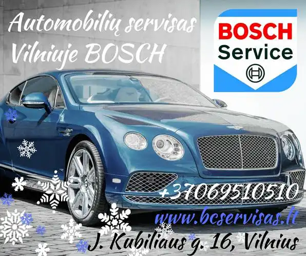 BOSCH Automobilių servisas, J. Kubiliaus g. 16, Vilniuje: kaip paruošiate automobilį žiemai?