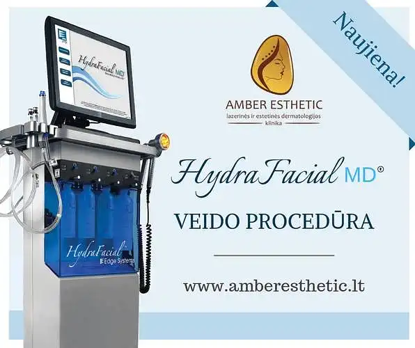 ,,Amber Esthetic" estetinės dermatologijos klinika klausia: ar teko išbandyti HydraFacial procedūrą?