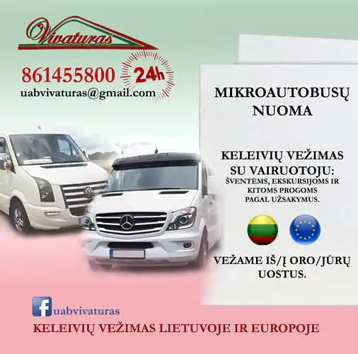 „Vivaturas“: mikroautobuso nuoma su vairuotoju. į ką atsižvelgiate nuomojantis mikroautobusą?