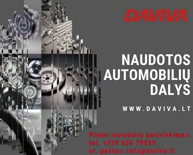 Daviva: Naudotos automobilių dalys. Vartotojų pirkimo įpročiai