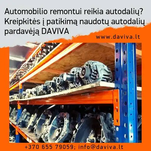 Daviva. Automobilių techninė priežiūra ir remontas. Vartotojų įpročiai ir poreikiai