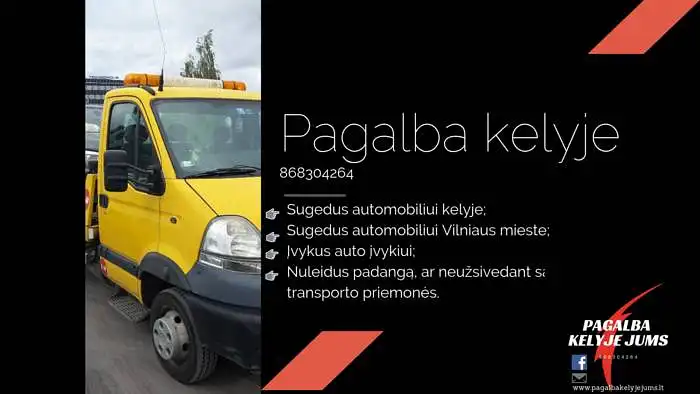 TECHNINĖ PAGALBA KELYJE VILNIUJE IR VISOJE LIETUVOJE - 868304264