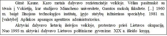 29. Kurios asmenybės biografija aprašyta šaltinyje?