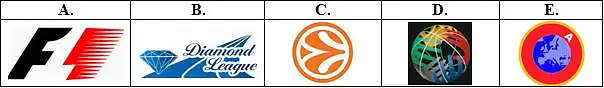 12. Su kuriuo logotipu susijusi sporto organizacija FIA (tai nėra šios organizacijos logotipas)?