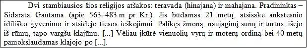 33. Kuri pasaulio religija aprašyta šaltinyje?