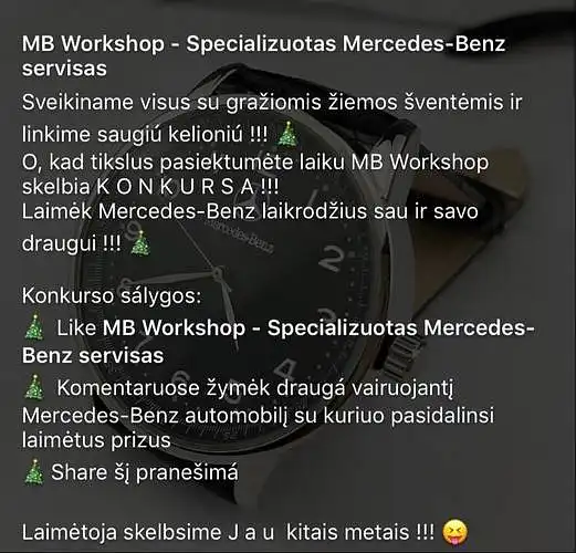 Įsivaizduokite situaciją. Įmonės socialiniuose tinkluose reprezentuojamas konkursas (žiūrėti nuotrauką). Įvertinkite, ar tikėtina, jog reprezetuojama informacija, skatins Jus pirkti įmonės siūlomą produkciją, paslaugas?