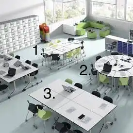 Kuri klasės stalų išdėstymo tvarka Jums labiausiai patinka?