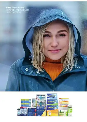 Indrės Stonkuvienės vaistinių preparatų reklama.