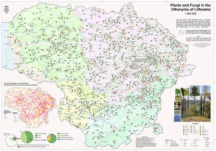 Kiek augalų kilmės vietovardžių žemėlapių vienetų norite įsigyti? A1 formatas, 15 Eur/vnt.