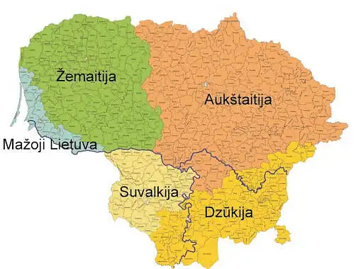 Lietuvos etninių sričių gyventojų charakterio bruožai kalbos pasaulėvaizdyje
