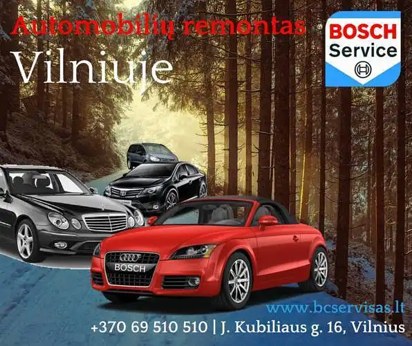 Automobilių servisas Vilniuje BOSCH atlieka apklausą tema: autodetalių kokybė