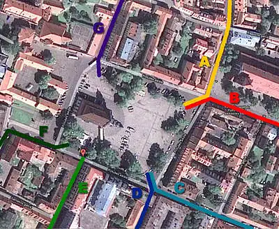 9. Kokiu maršrutu dažniausiai patenkate į Kauno miesto Rotušės aikštę? (Galite pasirinkti kelis Jums priimtinus variantus).