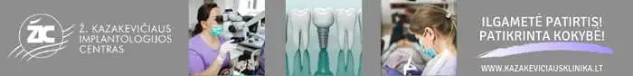 Ž. Kazakevičiaus implantologijos centras Marijampolėje: dantų protezai, kaip juos prižiūrėti?
