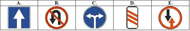 7. Kuris kelio ženklas priskiriamas pirmumo ženklų kategorijai?