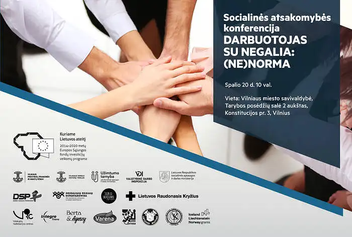 Socialinės atsakomybės konferencija: „Darbuotojas su negalia: (ne)norma“ 2022 10 20