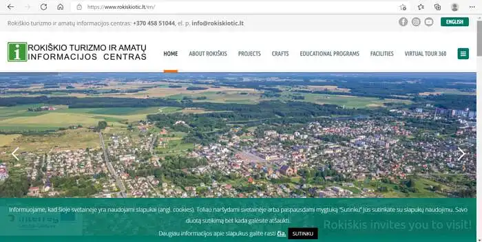 Rokiškio turizmo  ir amatų informacijos centro internetinės svetainės kokybės vertinimas (Rokiškis Tourism Information and Crafts Centre website quality evaluation)