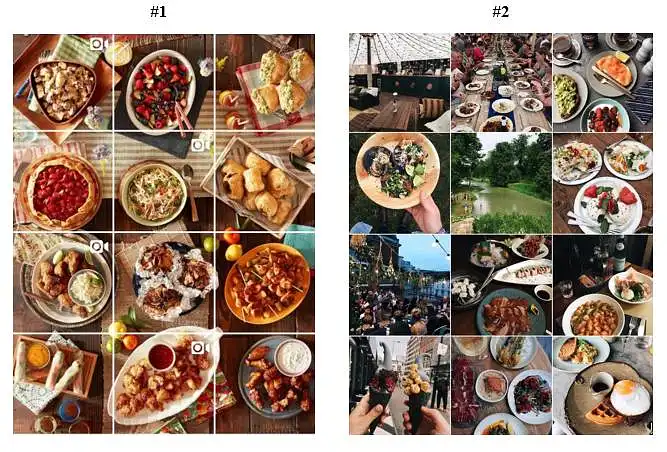  16. Kuri iš pateiktųjų įmonės vizualinio turinio kompozicijų jums yra patrauklesnė socialiniame tinkle „Instagram“?