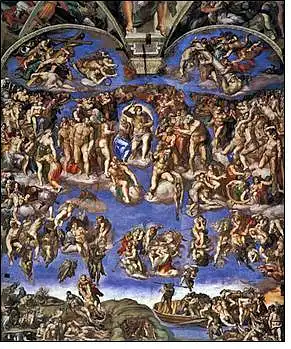 24. Kas nutapė šią žymiąją Siksto koplyčios, esančios Vatikane, freską?