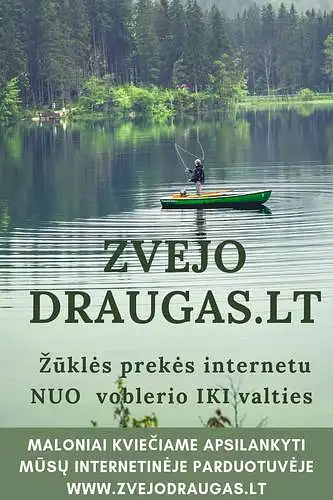 Ar žinojote, kad žuklės prekės internetu yra pristatomos visoje Lietuvoje ( į bet kurią jos vietą)?