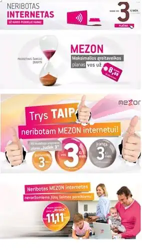 18.  Kaip vertinate mobiliojo interneto 4G „MEZON“ reklamą? Įvertinkite (1-labai blogai. 5- labai gerai)